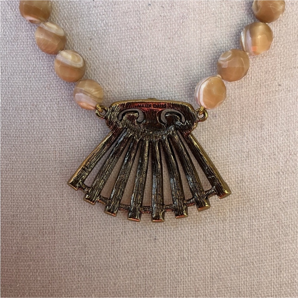 Heidi Daus Beaded Necklace with Fan Pendant - Picture 5 of 7